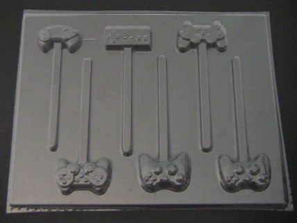 573sp Video Game Controllers Chocolate or Hard Candy Lollipop Mold